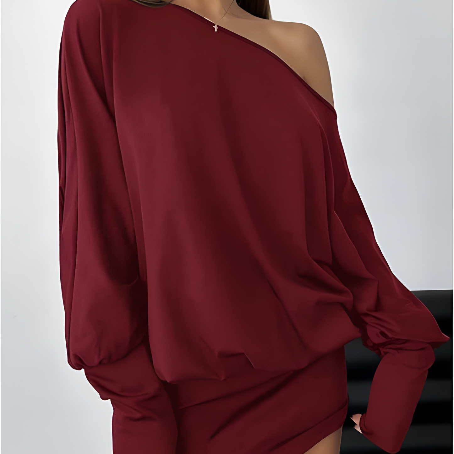 Adora Aura Elegant Off Shoulder Mini Dress