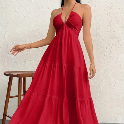 Adora Backless V-Dress