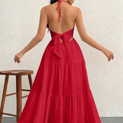 Adora Backless V-Dress