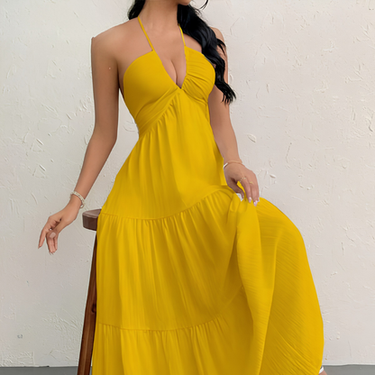 Adora Backless V-Dress