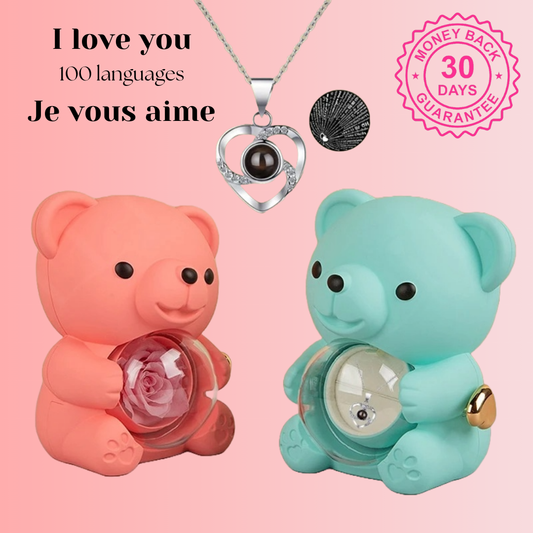 Eternal Rose Bear