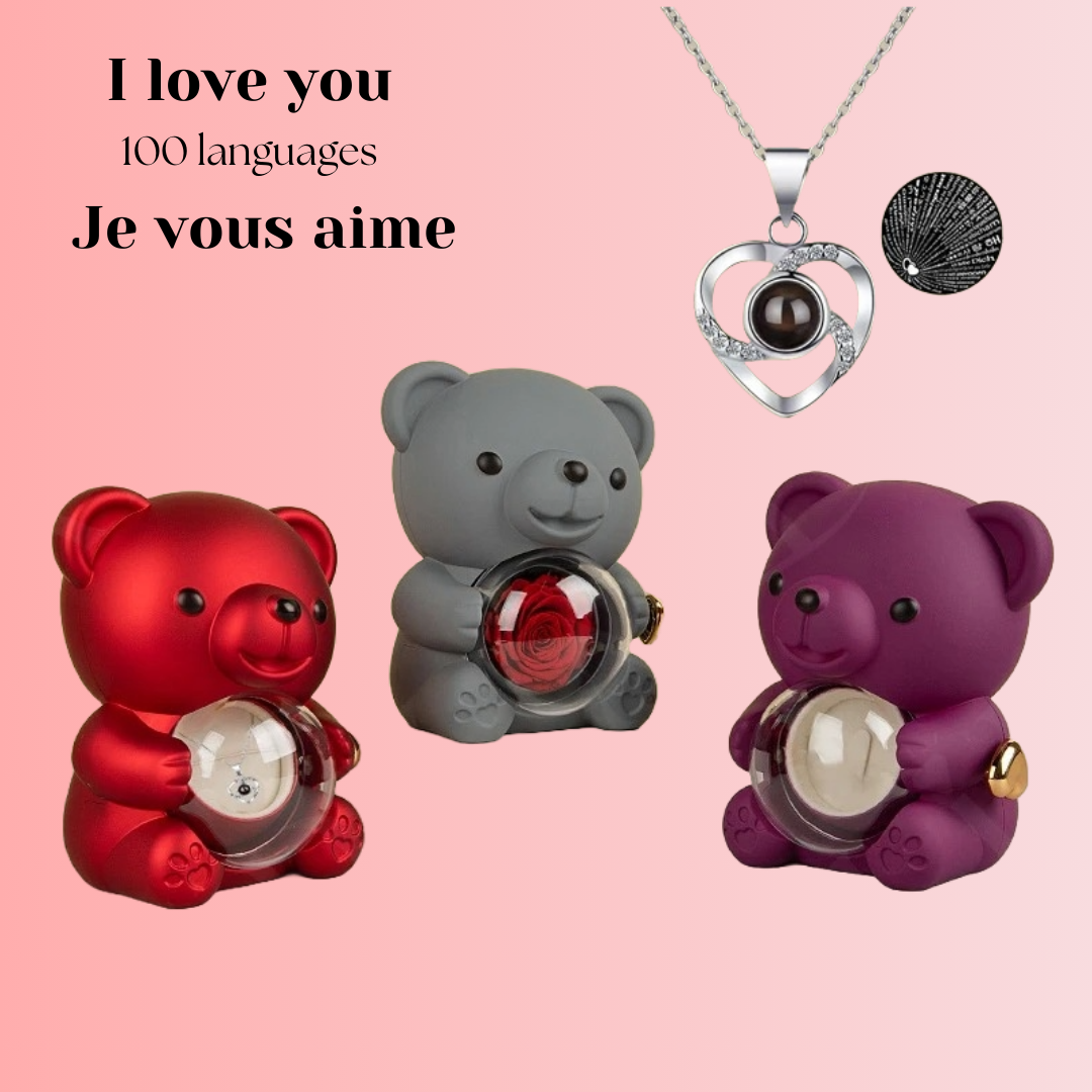 Eternal Rose Bear