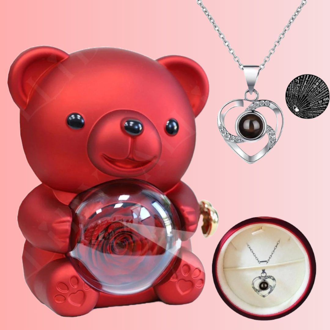 Eternal Rose Bear