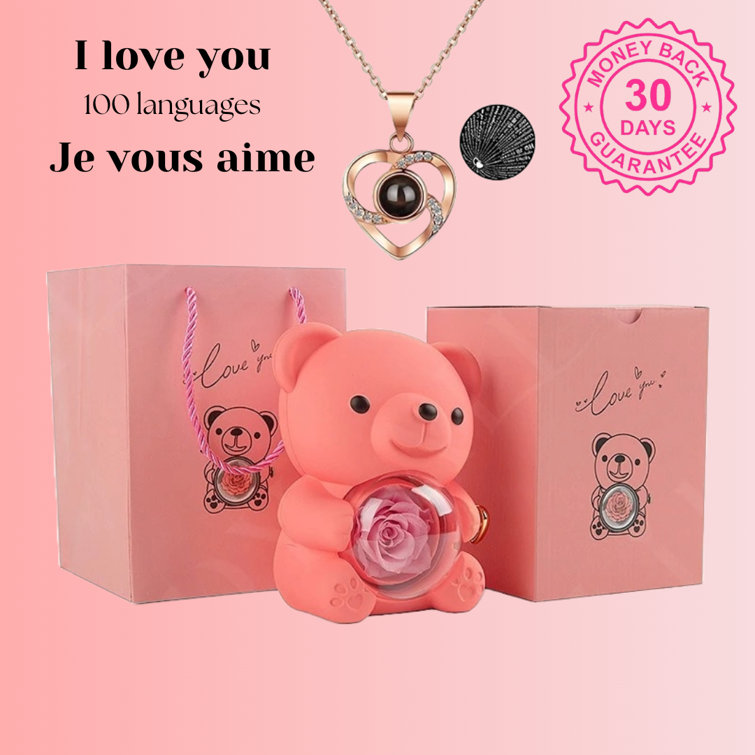 Eternal Rose Bear