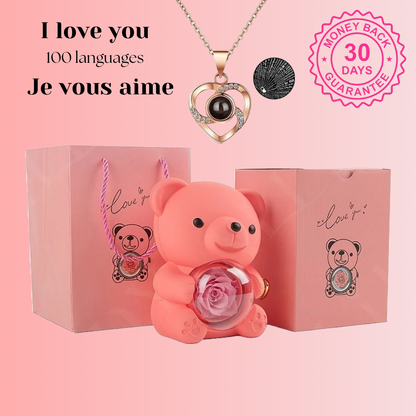 Eternal Rose Bear