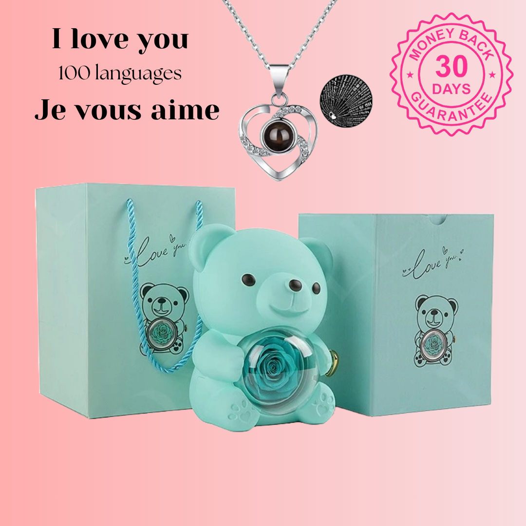 Eternal Rose Bear