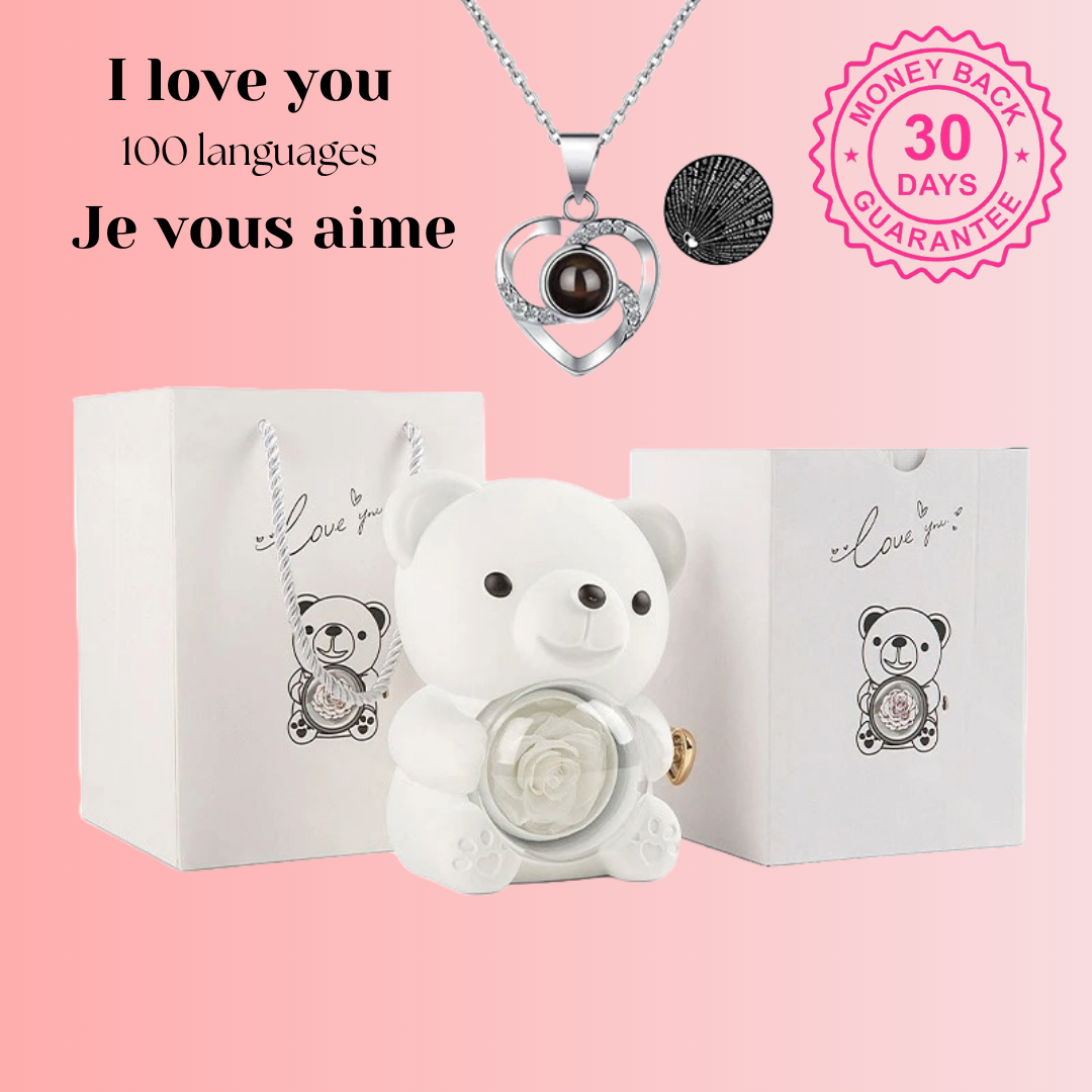 Eternal Rose Bear