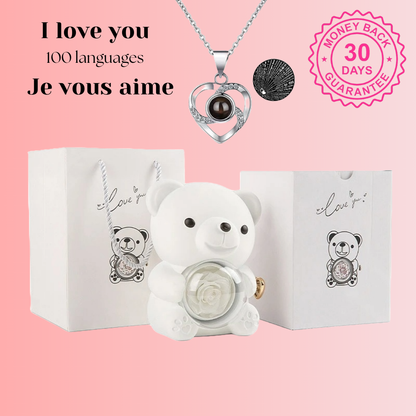 Eternal Rose Bear