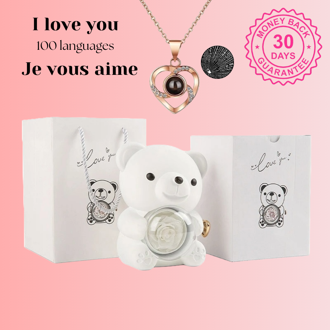 Eternal Rose Bear