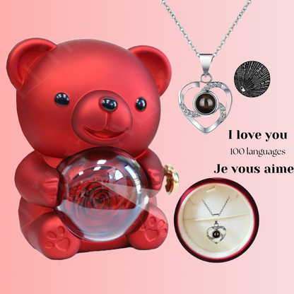 Eternal Rose Bear
