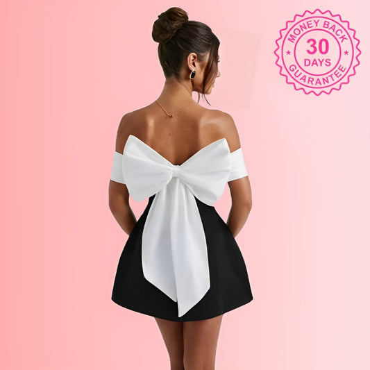 Aura Noir Mini Dress