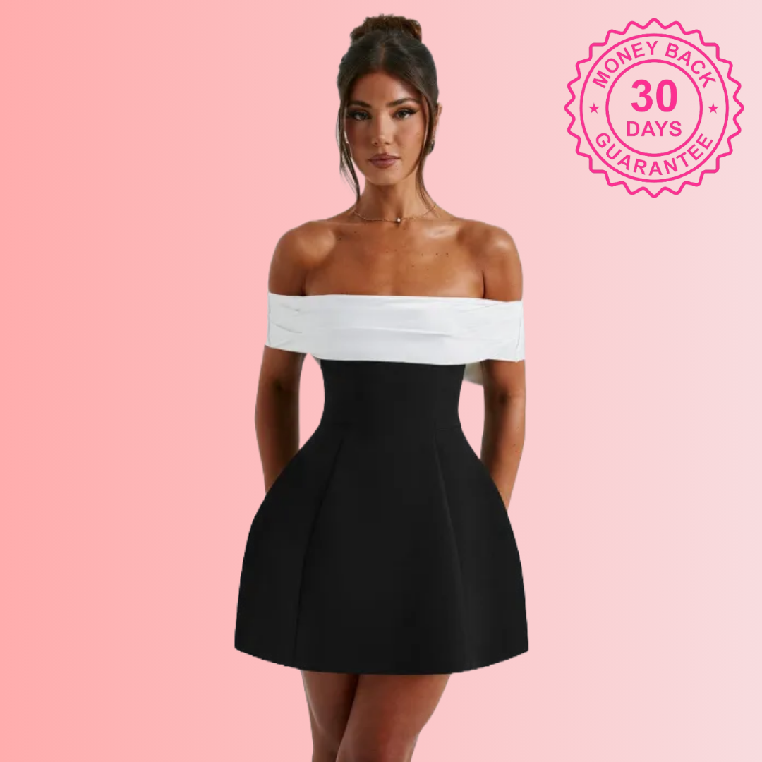 Aura Noir Mini Dress