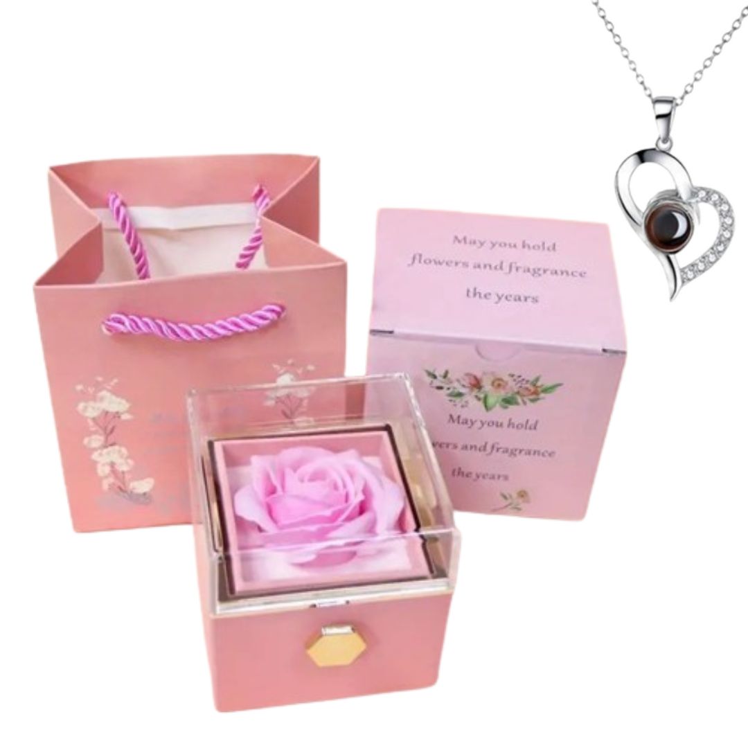 Adora Aura Eternal Rose Jewelry Box